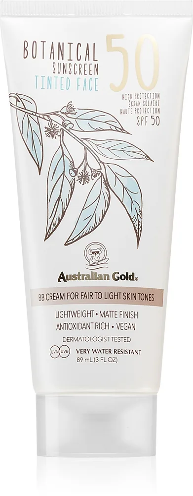 Australian Gold Botanical Tinted Face Fair-Light Spf 50 - Nude - 88 ML