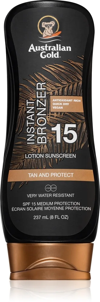Australian Gold Protect Lotion With Bronzer Bronzningslotion SPF 15 237 ml
