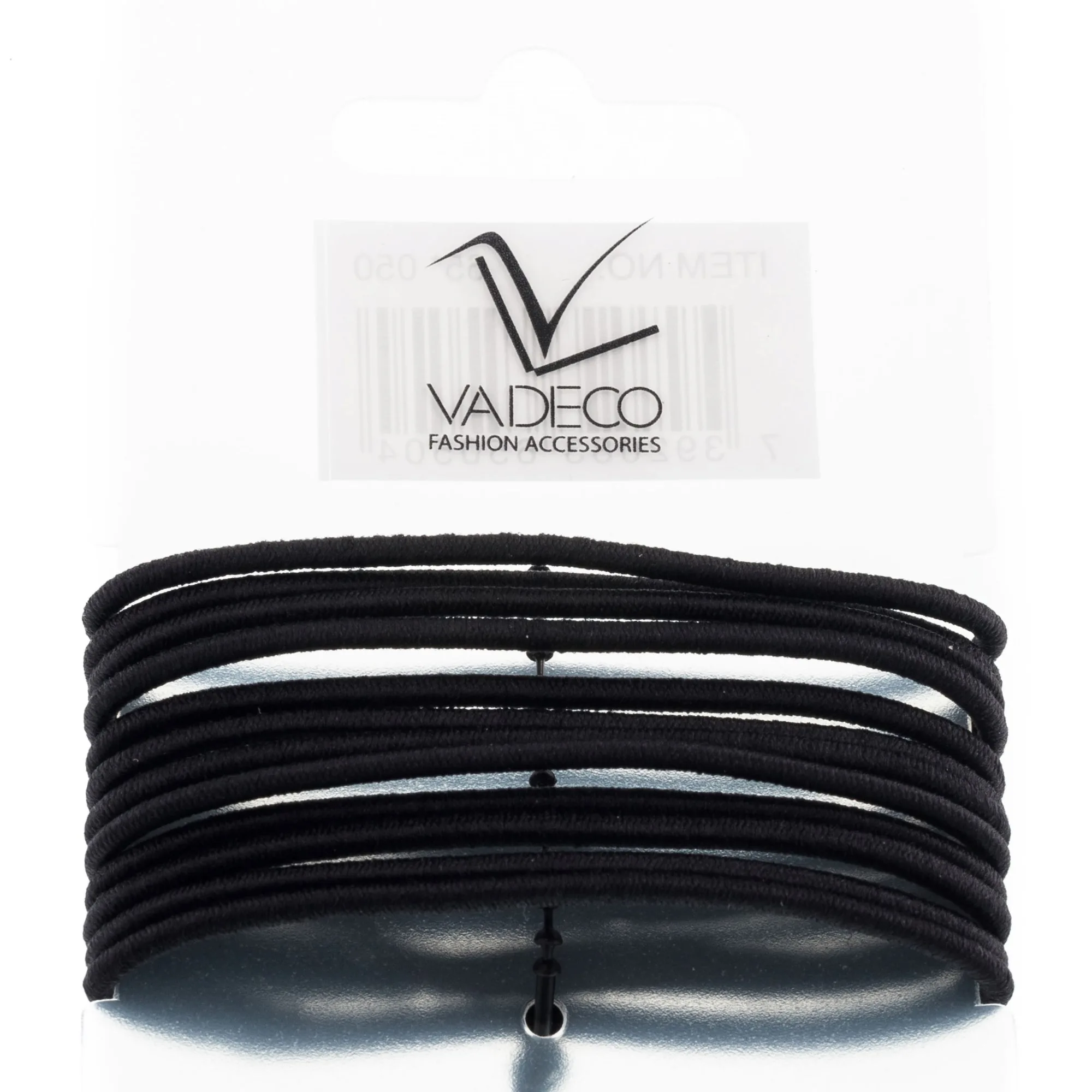 Avalea thin hair ties 12 pcs no metal 2mm black