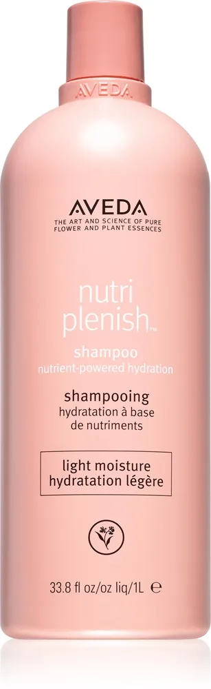 Aveda Nutriplenish™ Shampoo Light Moisture kevyt kosteuttava shampoo kuiville hiuksille 1000 ml