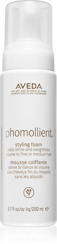 Aveda Phomollient™ Styling Foam rakennetta antava muotoiluvaahto hennoille ja normaaleille hiuksille 200 ml