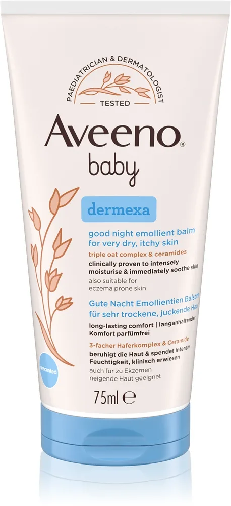 Aveeno Baby Dermexa Blødgørende balsam til sengetid 75 ml