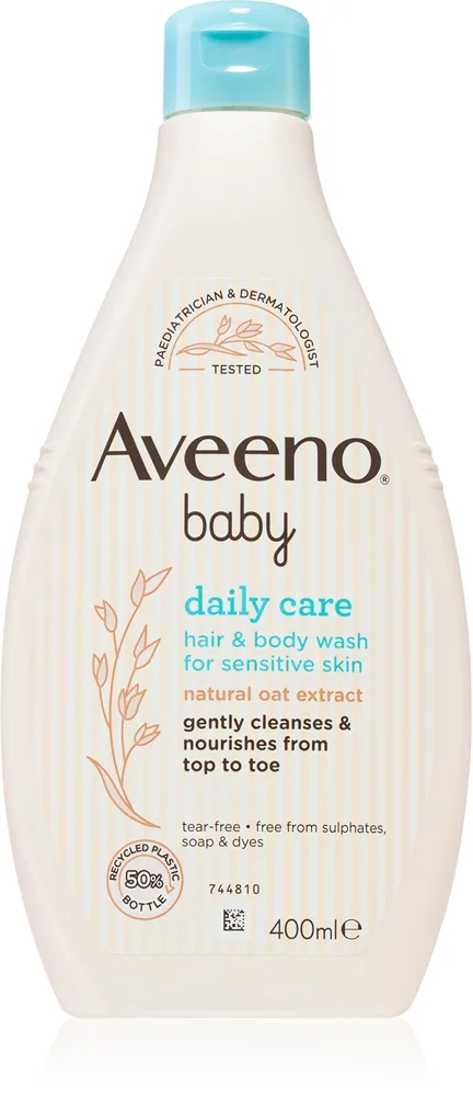Aveeno Baby Hair&Body Wash lasten shampoo hiuksiin ja vartalolle 400 ml
