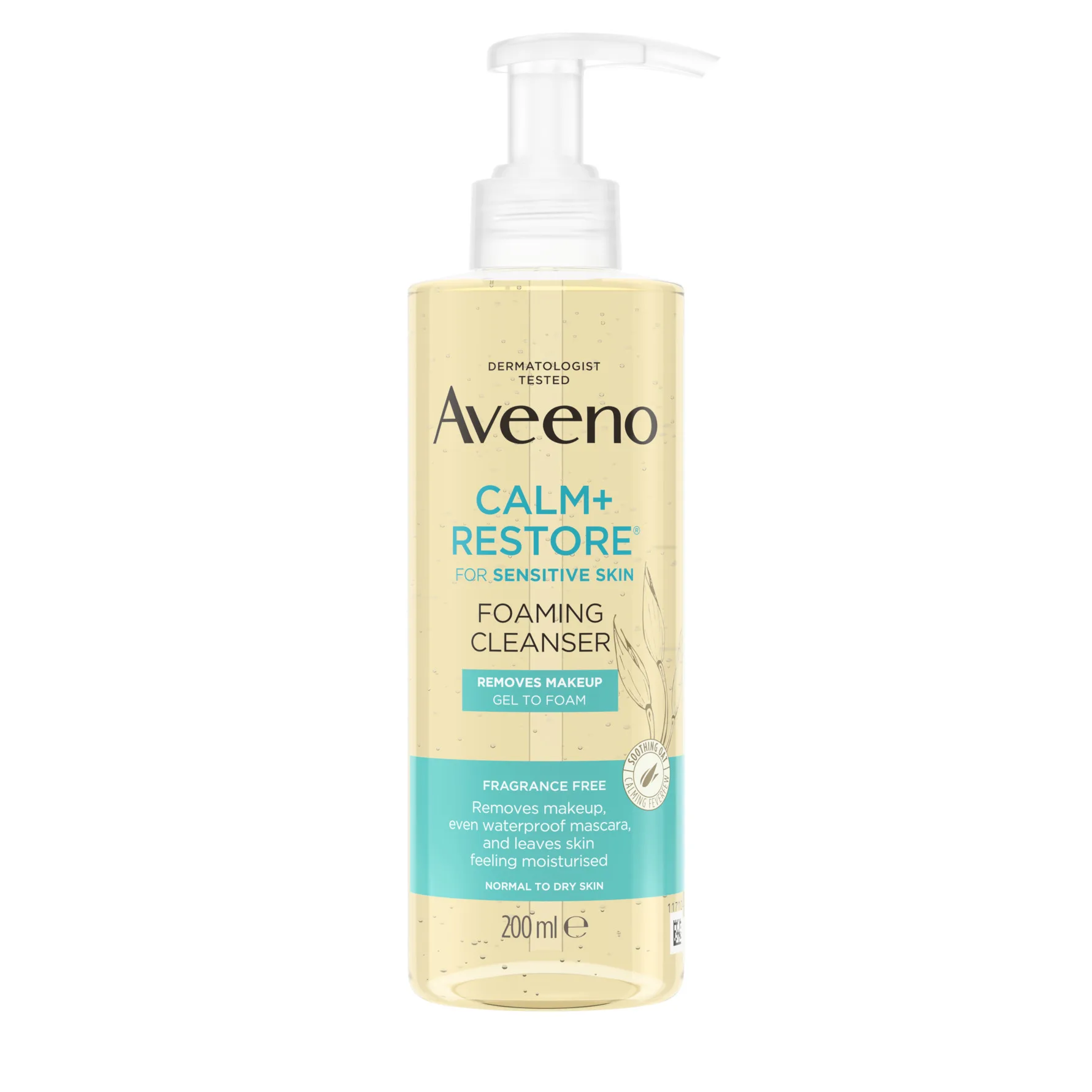 Aveeno CALM+RESTORE Foaming Cleanser 200 ml