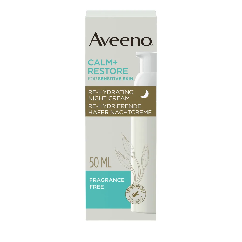 Aveeno CALM+RESTORE Re-Hydrierende Hafer Nachtcreme 50 ml Nachtcreme
