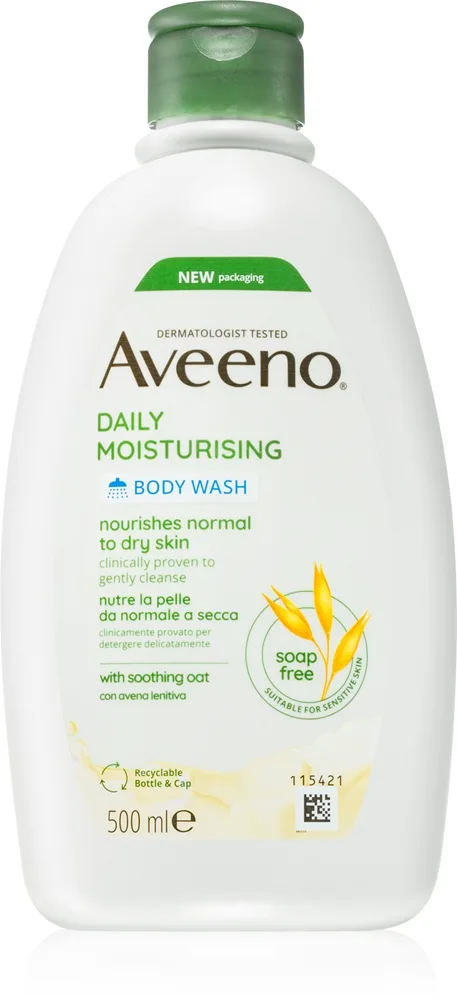 Aveeno Daily Moisturising Body Wash Intensiv nærende brusecreme 500 ml