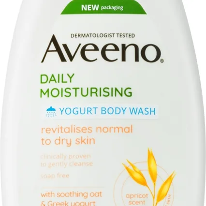 Aveeno Daily Moisturising Yoghurt body wash Närande dusch-gel Apricot & Yoghurt 300 ml