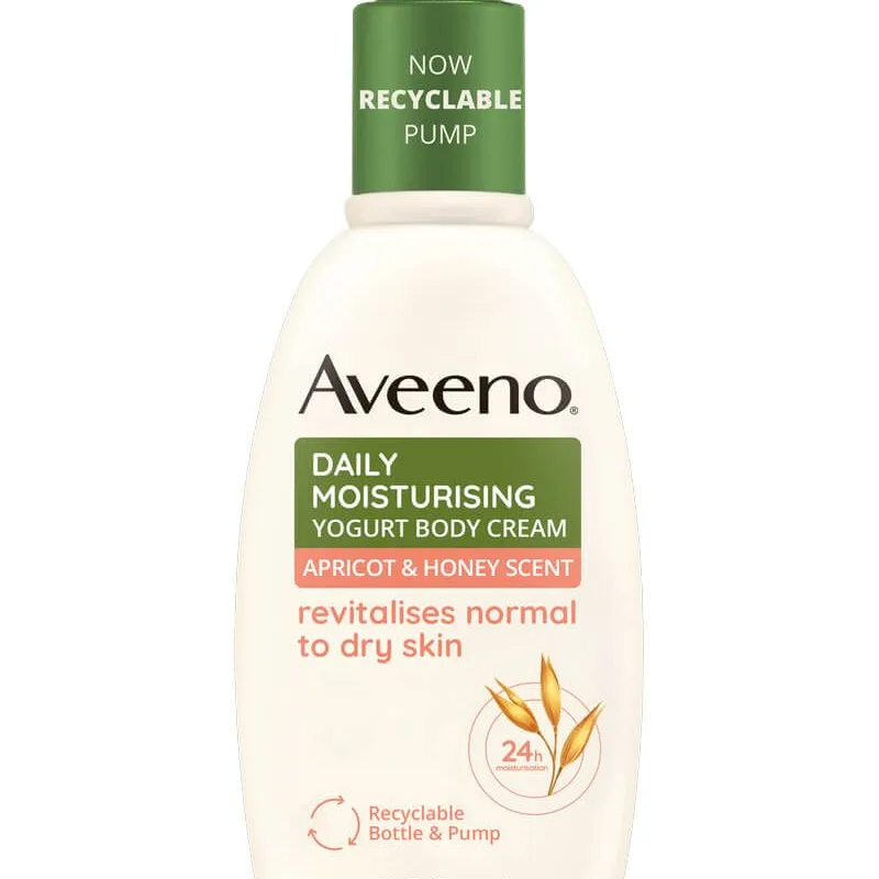 Aveeno Daily Moisturising Yogurt Body Cream Apricot & Honey Scent 300 ml