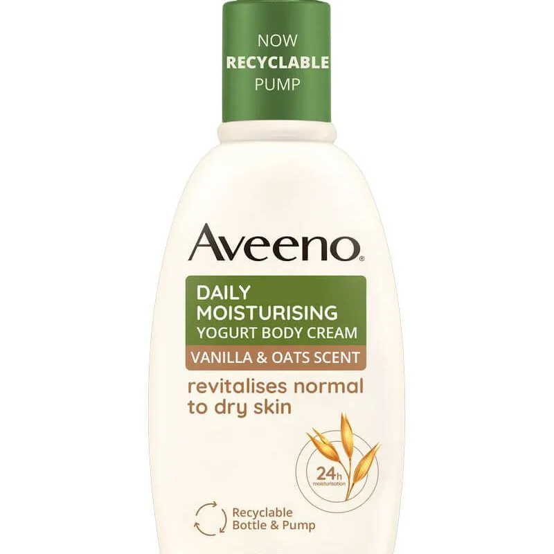 Aveeno Daily Moisturising Yogurt Body Cream - Vanilla & Oat Scent 300 ml