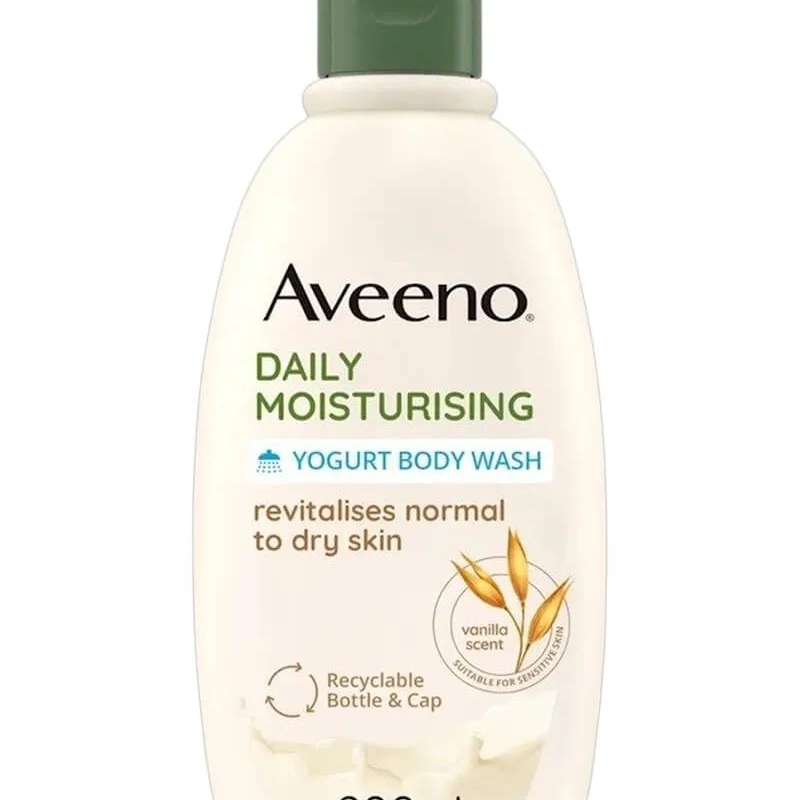 Aveeno Daily Moisturising Yogurt Body Wash Vanilla & Oat 300 ml