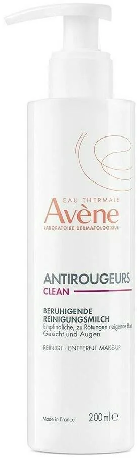 Avene Antirougeurs Clean beruhigende Reinigungsmilch 200 ml - Sanfte Reinigung bei Rötungen