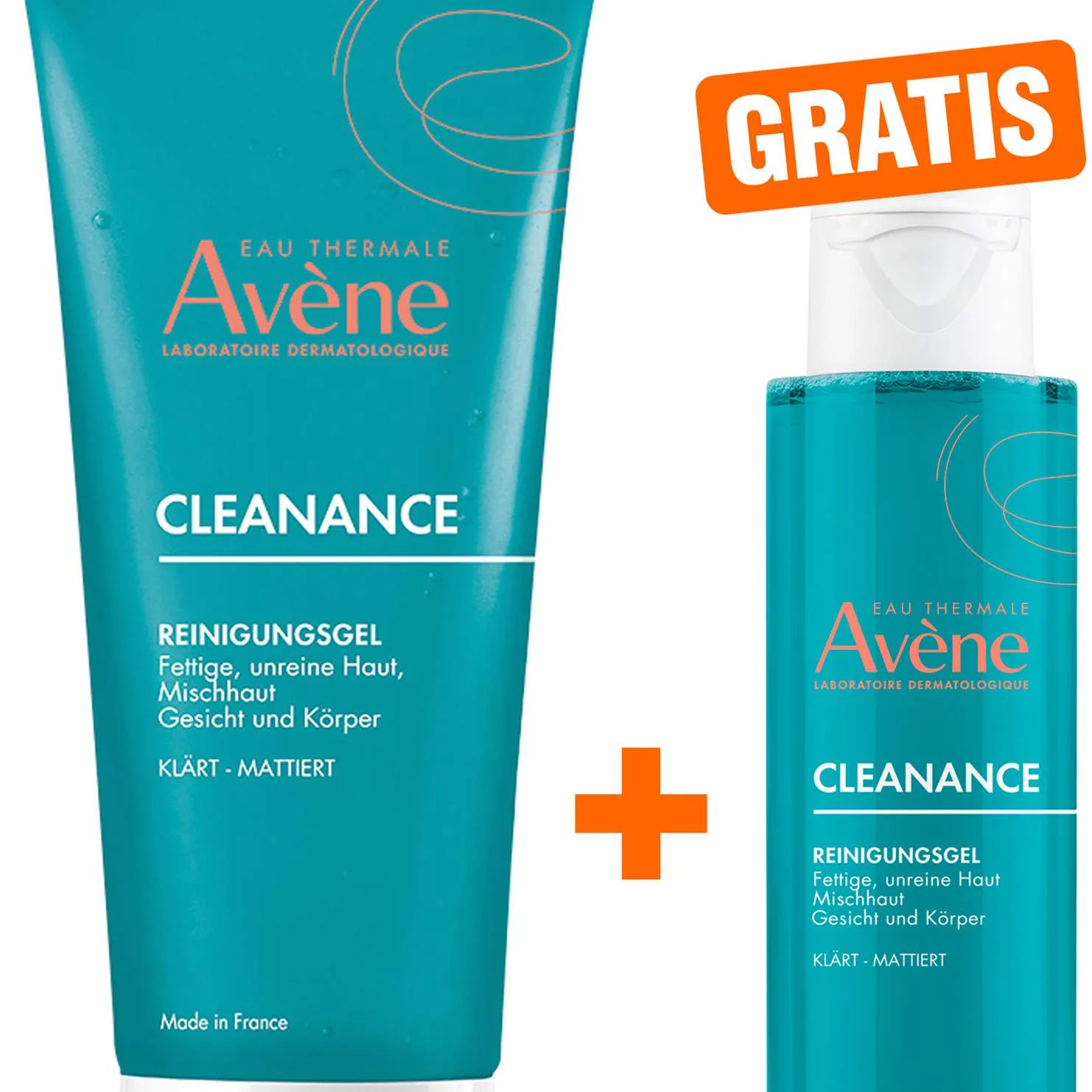 Avene Cleanance Reinigungsgel 200 ml + gratis Avene Cleanance Reinigungsgel 100 ml - Bei unreiner Haut