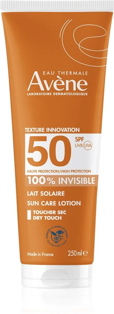 Avène Sun Care Lotion 100% Invisible Vandtæt solmælk SPF 50 250 ml