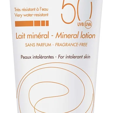 Avène Sun Mineral Lotion Skyddande lotion utan kemiska filter och dofter SPF 50+ 100 ml