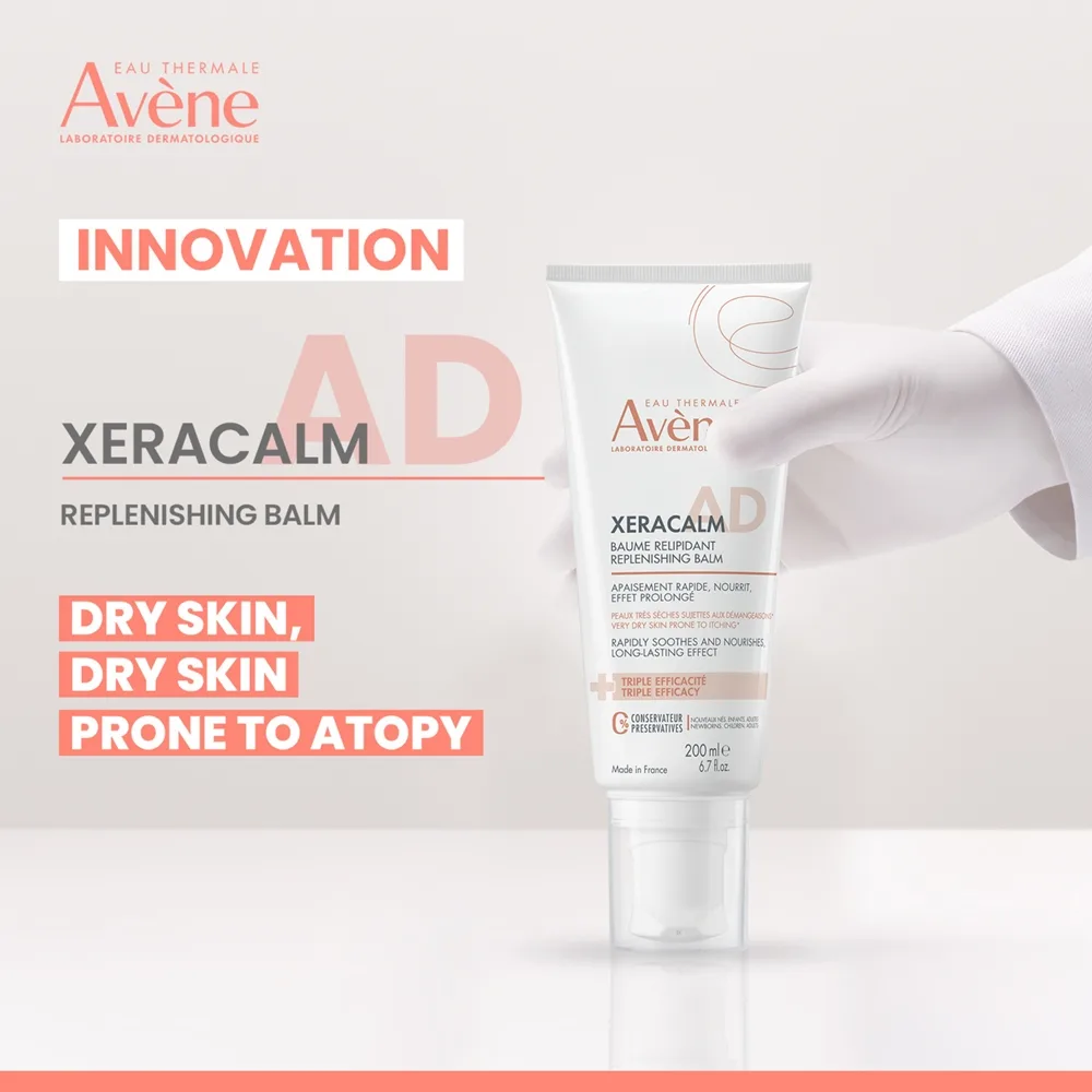 Avène XeraCalm A.D. Lipid-Replenishing Balm Lipid-påfyllande balsam För mycket torr känslig och atopisk hud 200 ml