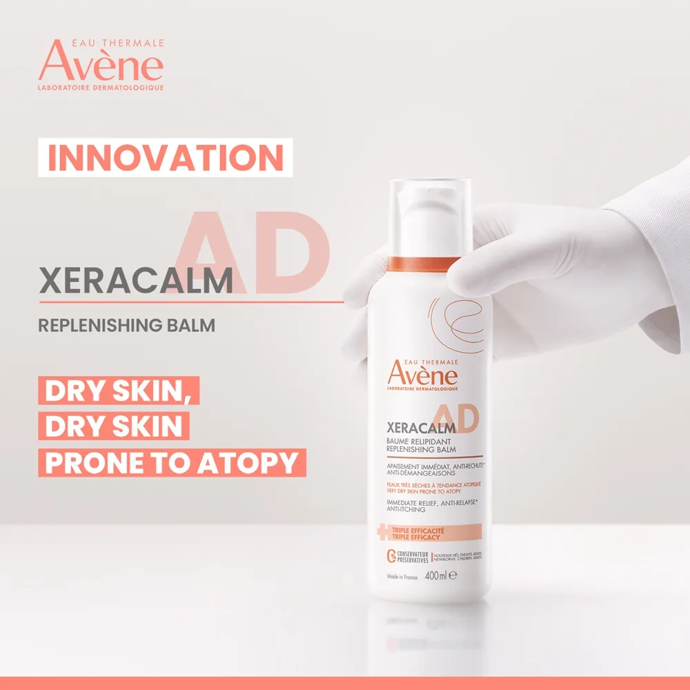 Avène XeraCalm A.D. Lipid-Replenishing Balm Lipid-påfyllande balsam För mycket torr känslig och atopisk hud 400 ml