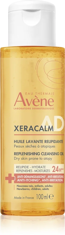 Avène XeraCalm A.D. Lipid-Replenishing Cleansing Oil lipidejä täydentävä pesuöljy kuivalle ja ihottumaan taipuvaiselle iholle 100 ml