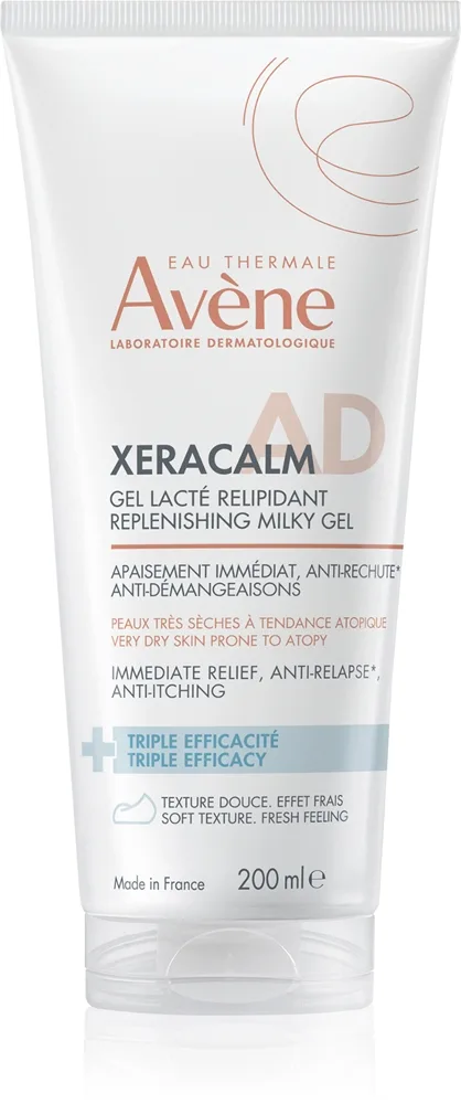 Avène XeraCalm A.D. Replenishing Milky Gel Genoprettende lipid creme til tør og atopisk hud 200 ml