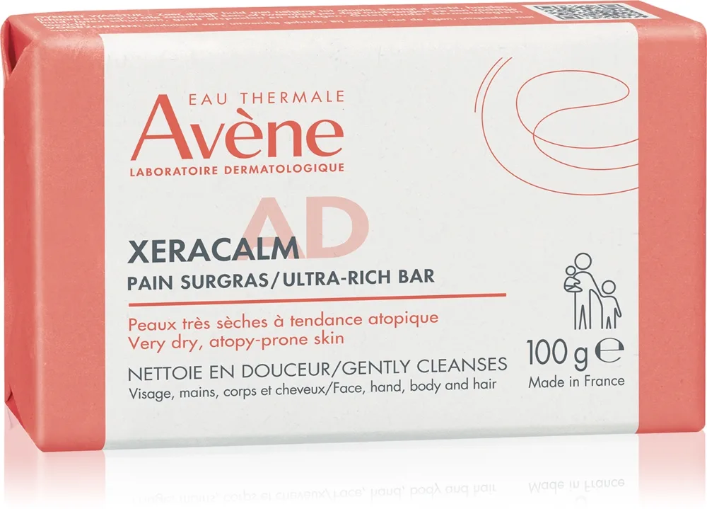 Avène XeraCalm A.D. Ultra-Rich Bar Ultra-Rich Cleansing Bar för torr och atopisk hud 100 g