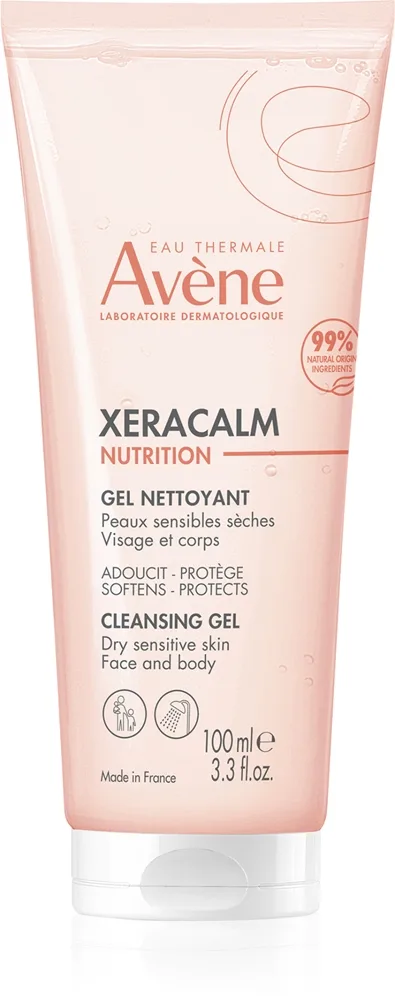 Avène XeraCalm Nutrition Cleansing Gel Mild rensegel Til tør og sensitiv hud 100 ml