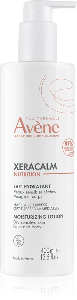 Avène XeraCalm Nutrition Fuktgivande ansikts- och kroppsmjöl För mycket torr hud 400 ml