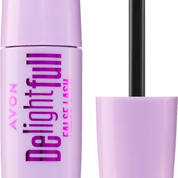 Avon DelightFull False Lash Förlängande maskara för fylliga ögonfransar Skugga Blackest Black 10 ml