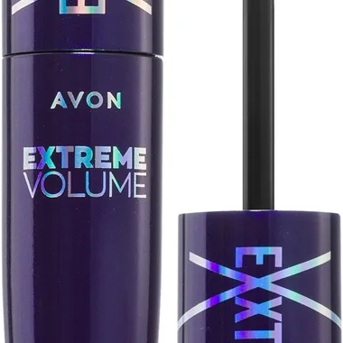 Avon Exxtravert Extreme Volume Maskara för extra volym Skugga Blackest Black 9,5 ml