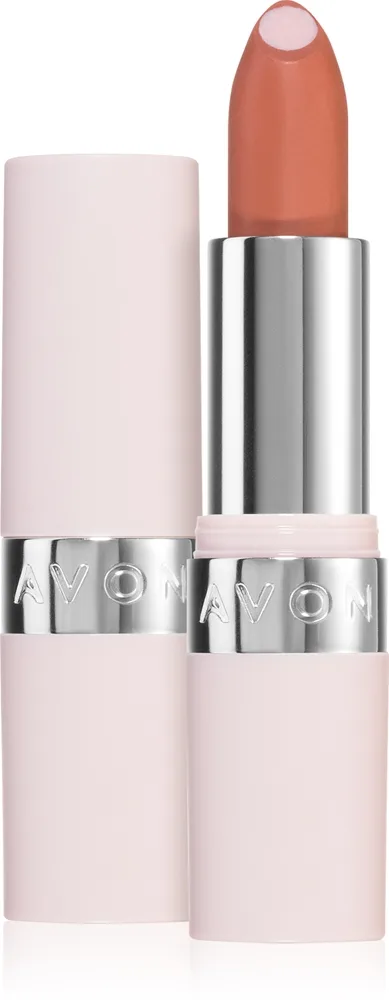 Avon Hydramatic kosteuttava kiiltävä huulipuna sisältää hyaluronihappoa sävy Soft Nude 3.6 g