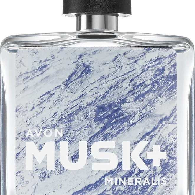 Avon Musk+ Mineralis Eau de Toilette för män 75 ml