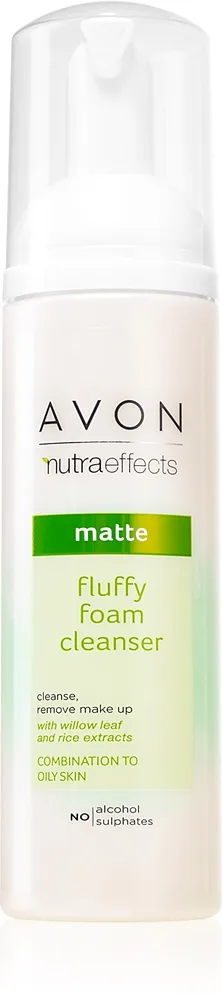 Avon Nutra Effects Matte puhdistusvaahto rasvoittuvalle ja sekaiholle 150 ml