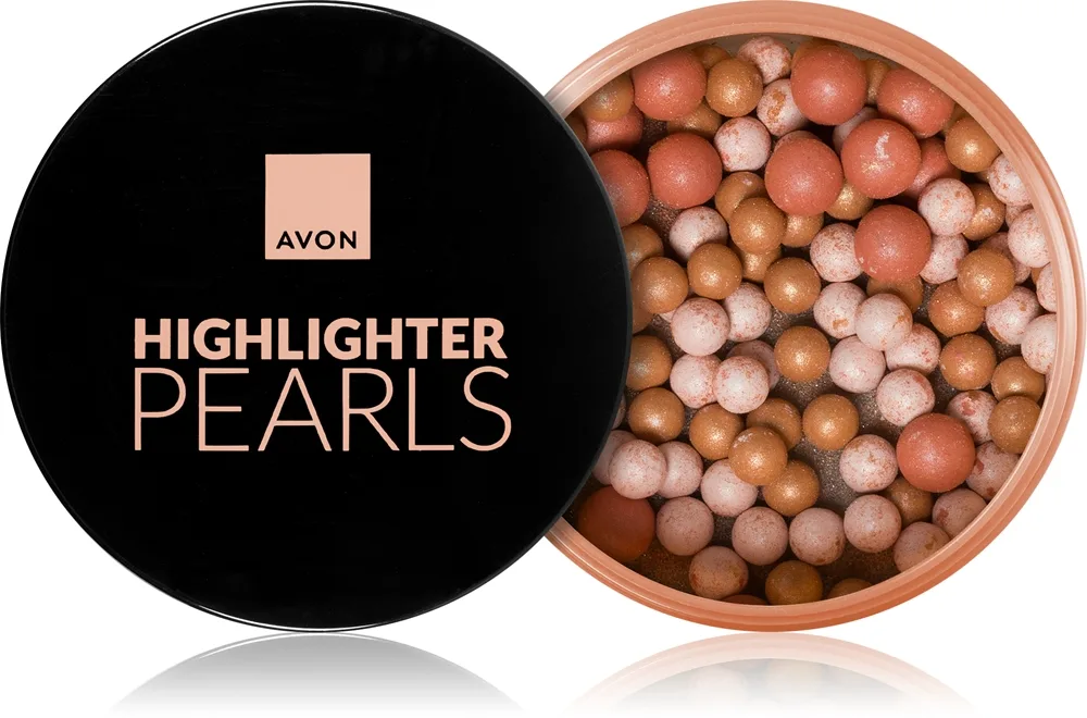 Avon Pearls ihoa kirkastavat kimaltavat puuterihelmet sävy Light Peach 28 g