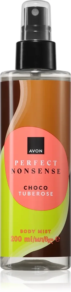 Avon Perfect Nonsense Choco Tuberose hajustettu vartalosuihke naisille 200 ml