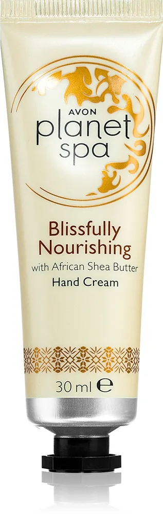 Avon Planet Spa Blissfully Nourishing ravitseva käsivoide sisältää sheavoita 30 ml