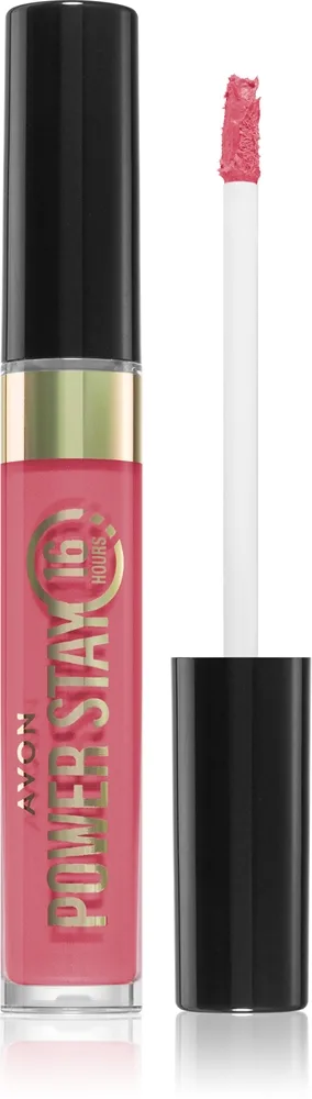 Avon Power Stay 16h pitkäkestoinen mattapinnan antava nestemäinen huulipuna 16h sävy Persistent Pink 6 ml