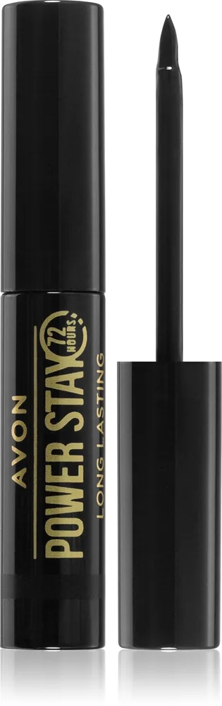Avon Power Stay 72h vedenkestävä eyeliner 72h sävy Blackest Black 3,5 ml