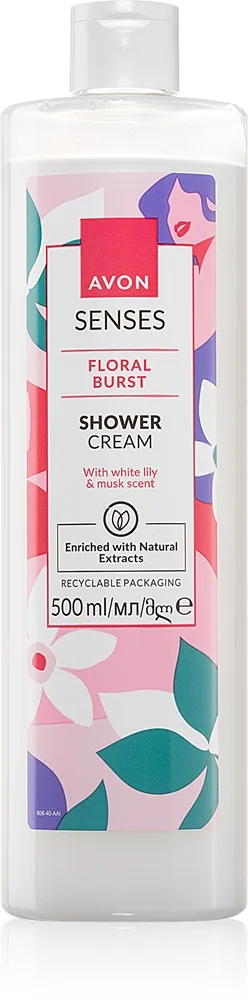Avon Senses Floral Burst Krämig duschgel 500 ml