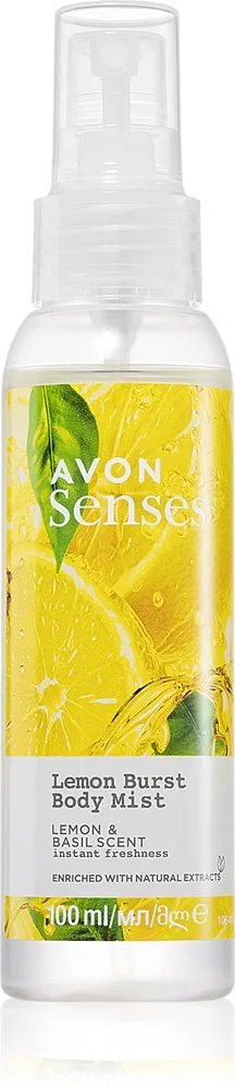 Avon Senses Lemon Burst Uppfriskande kropp spray 100 ml