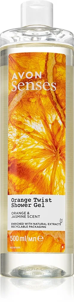 Avon Senses Orange Twist Uppfriskande dusch-gel 500 ml