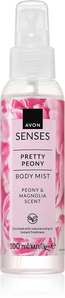 Avon Senses Pretty Peony & Magnolia virkistävä vartalosuihke 100 ml