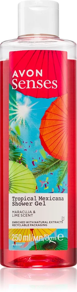 Avon Senses Tropical Mexicana virkistävä suihkugeeli 500 ml