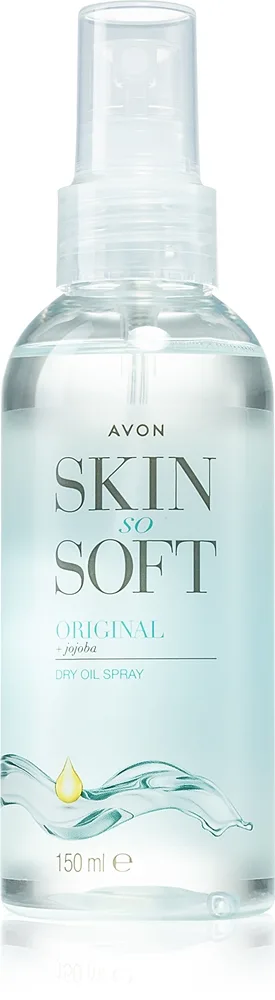 Avon Skin So Soft jojobaöljy suihkeena Travel Size 100 ml