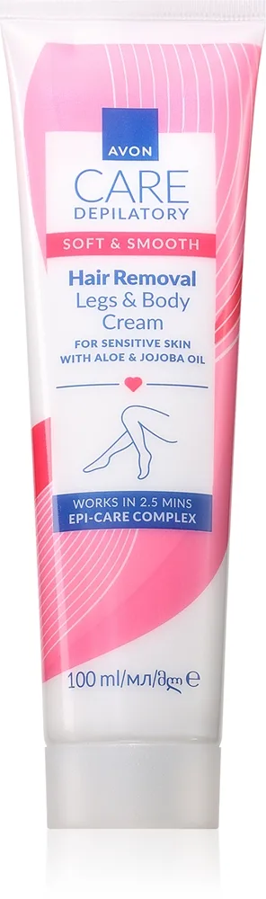 Avon Soft & Smooth Hårborttagningskräm för känslig hud 100 ml