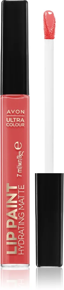 Avon Ultra Colour Paint satiininen huulipuna antaa mattavaikutelman sävy Peachy Sunrise 7 ml