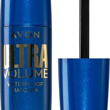 Avon Ultra Volume Vattentät volym och böjande mascara Skugga Blackest Black 10 ml