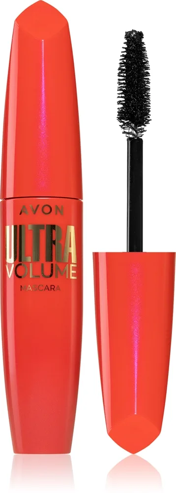 Avon Ultra Volume Volume og curling mascara Skygge Blackest Black 10 ml