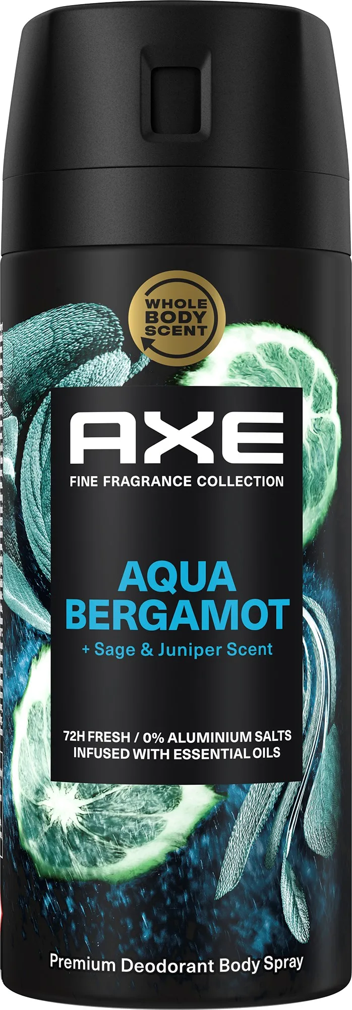 Axe 72h Fine Fragrance Aqua Bergamot Deodorant Bodyspray 150 ml