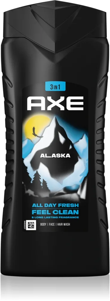 Axe Alaska Dusch-gel för ansikte, kropp och hår 400 ml