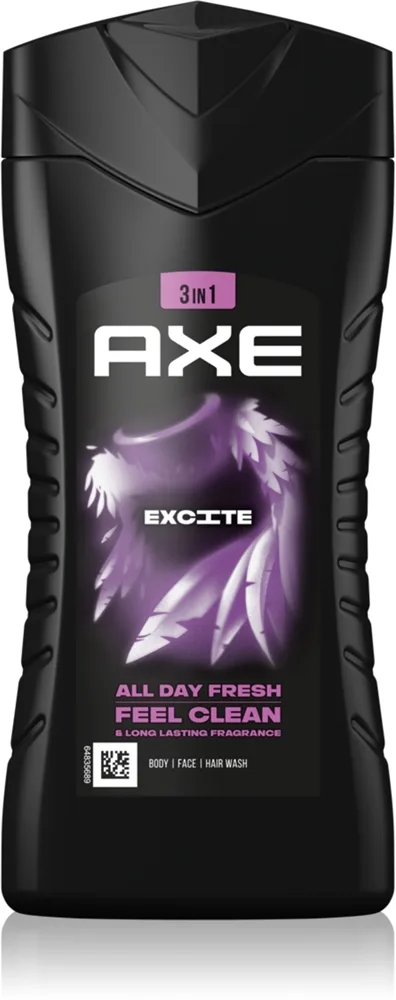 Axe Excite Dusch-gel för ansikte, kropp och hår 250 ml