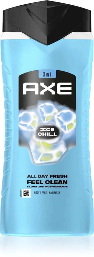 Axe Ice Chill Duschtvål för ansikte, kropp och hår 400 ml
