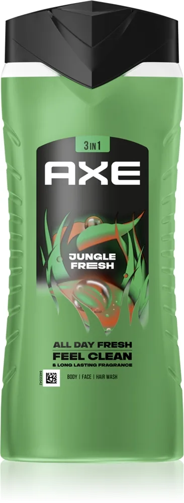 Axe Jungle Fresh Dusch-gel för ansikte, kropp och hår 400 ml
